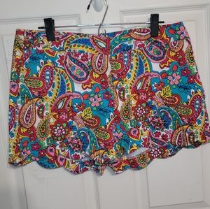Women's Size Lg Multi Colored Shorts